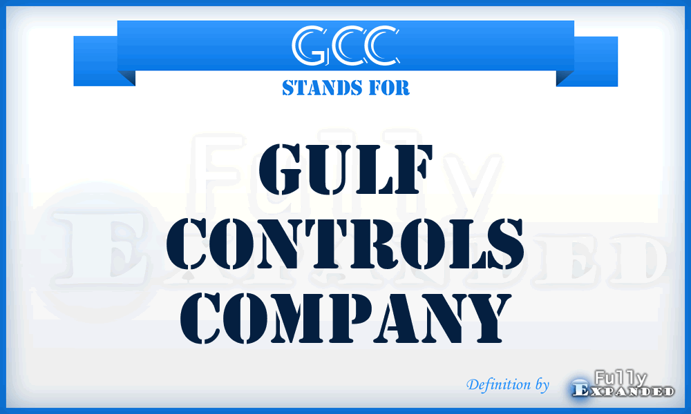 GCC - Gulf Controls Company