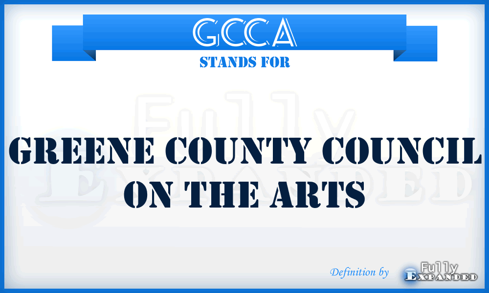 GCCA - Greene County Council on the Arts