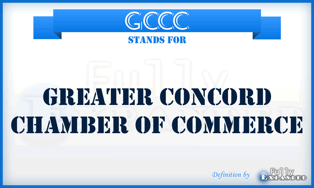 GCCC - Greater Concord Chamber of Commerce