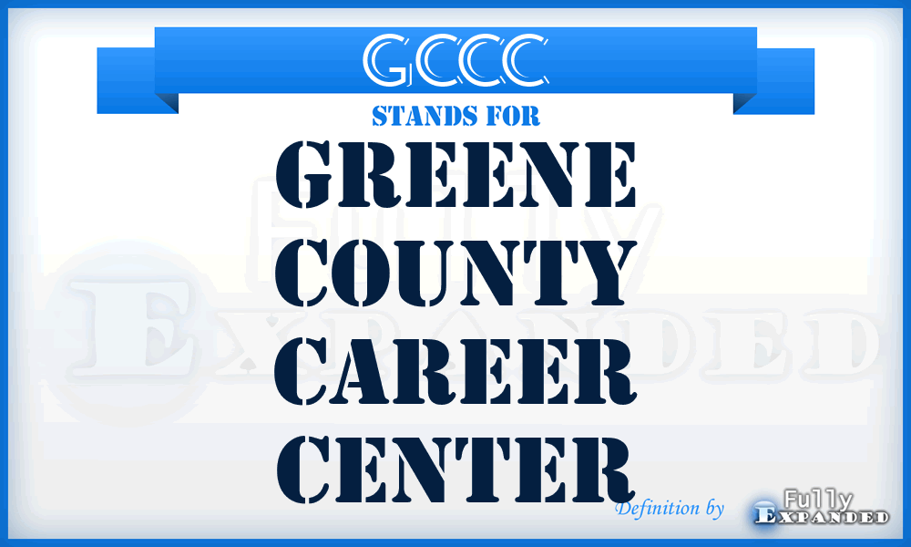 GCCC - Greene County Career Center