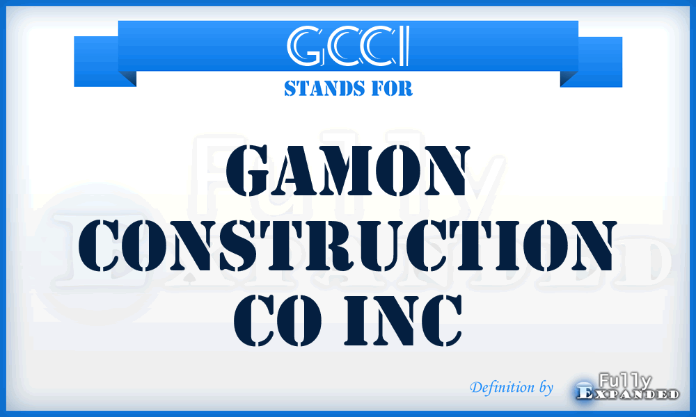 GCCI - Gamon Construction Co Inc