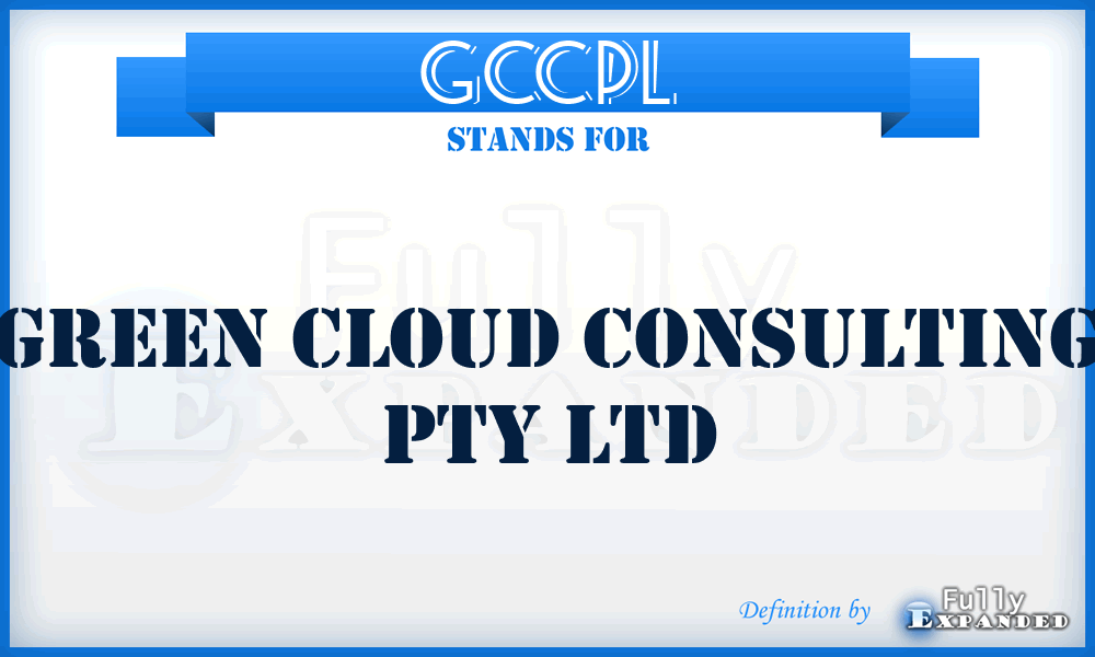 GCCPL - Green Cloud Consulting Pty Ltd