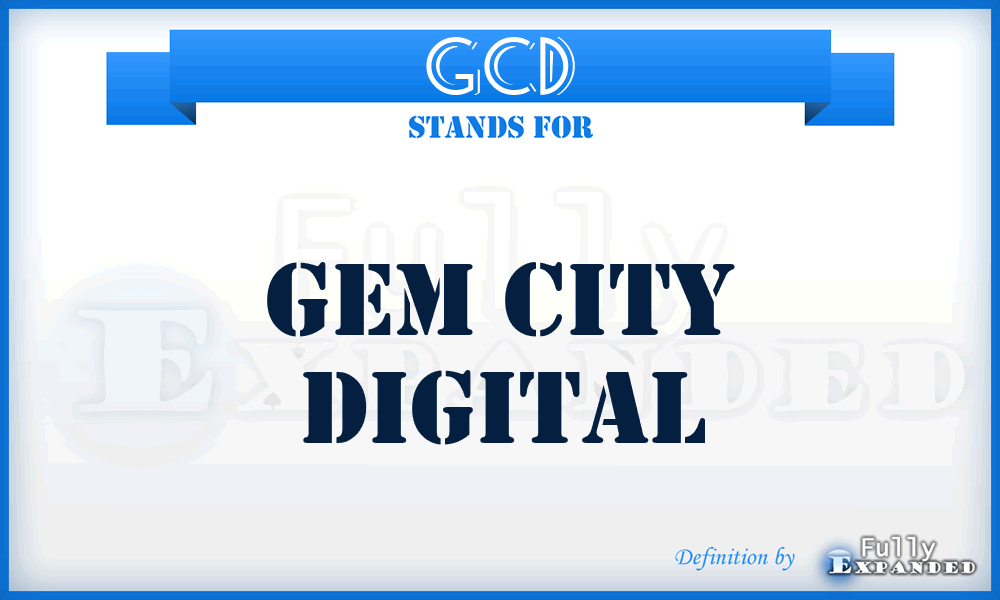 GCD - Gem City Digital