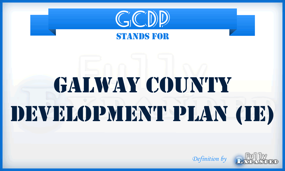 GCDP - Galway County Development Plan (IE)