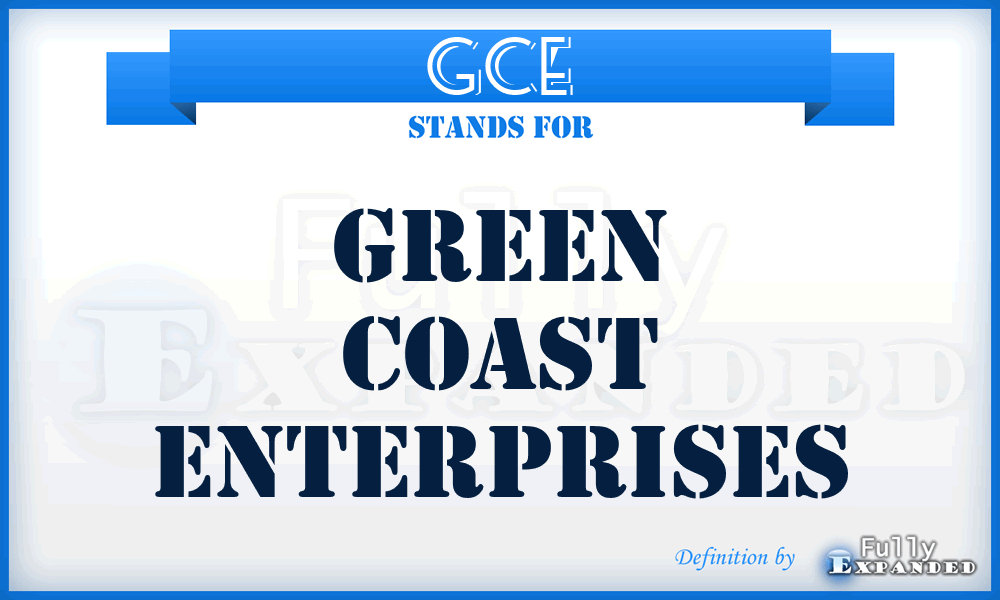 GCE - Green Coast Enterprises