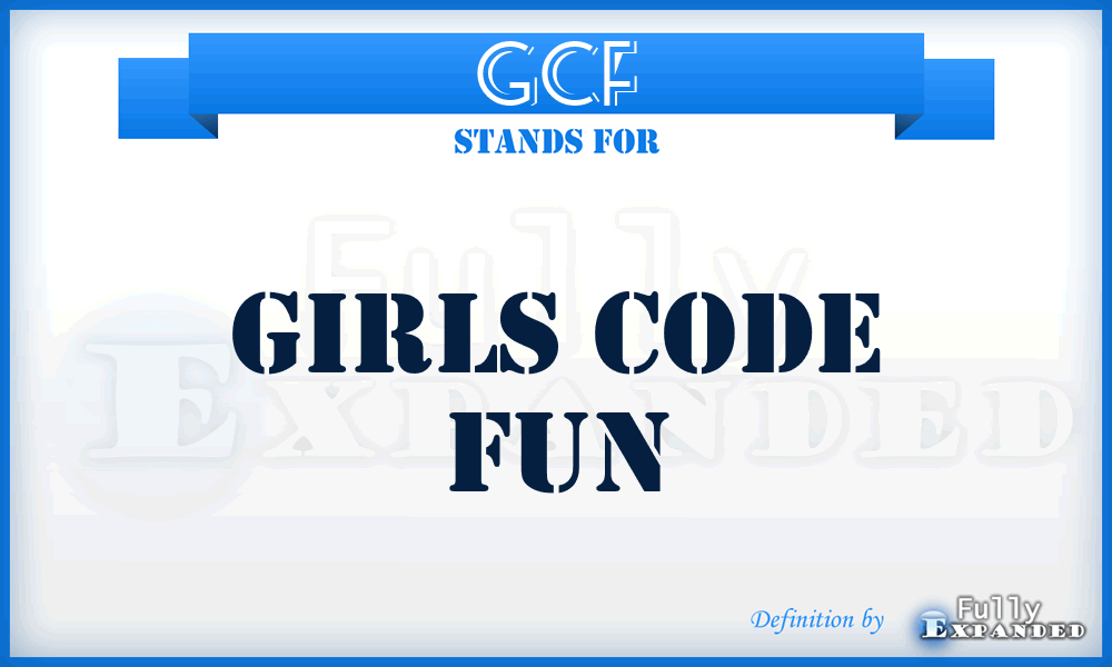 GCF - Girls Code Fun