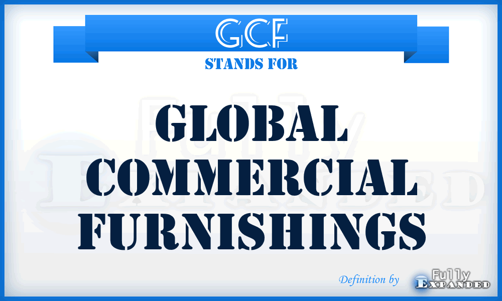 GCF - Global Commercial Furnishings