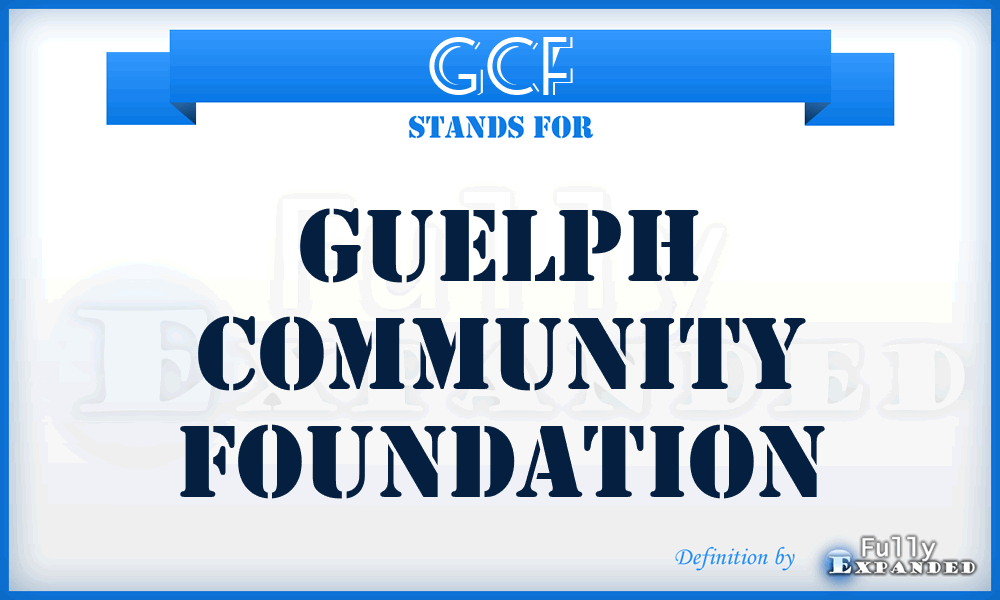 GCF - Guelph Community Foundation