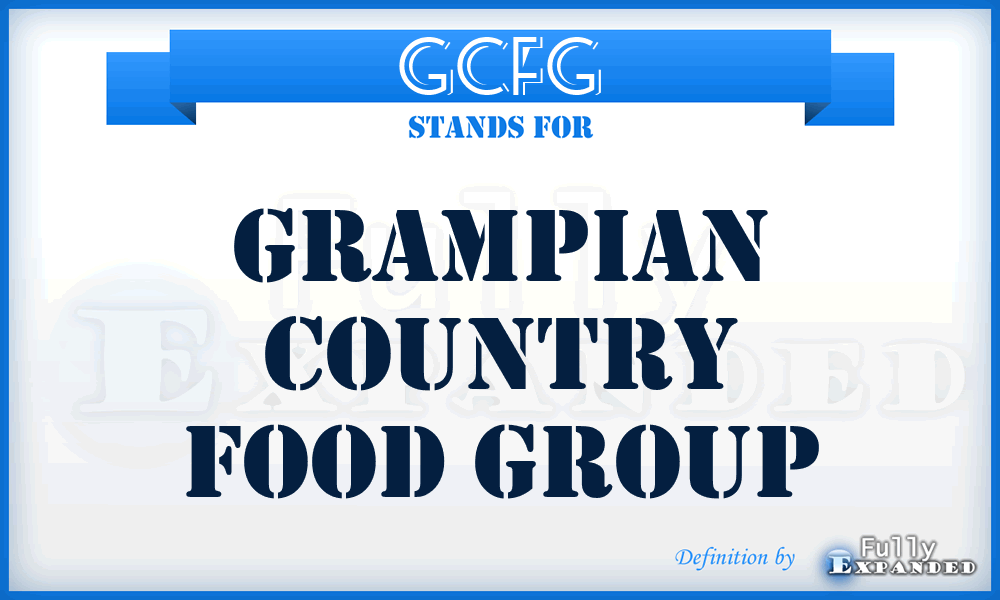GCFG - Grampian Country Food Group