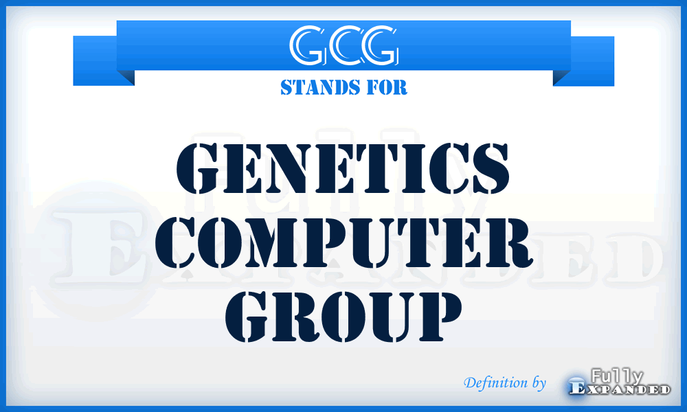 GCG - Genetics Computer Group