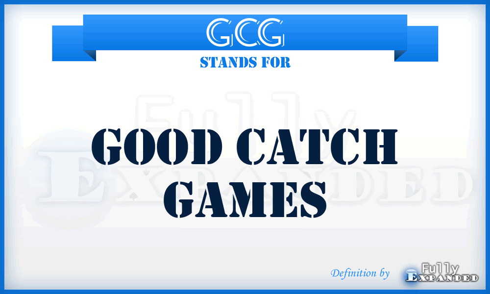GCG - Good Catch Games