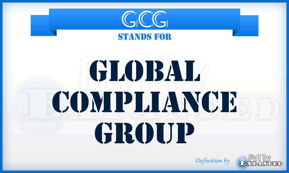 GCG - Global Compliance Group