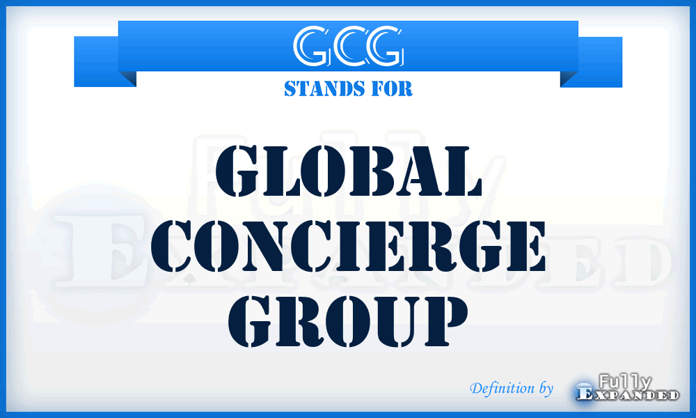 GCG - Global Concierge Group