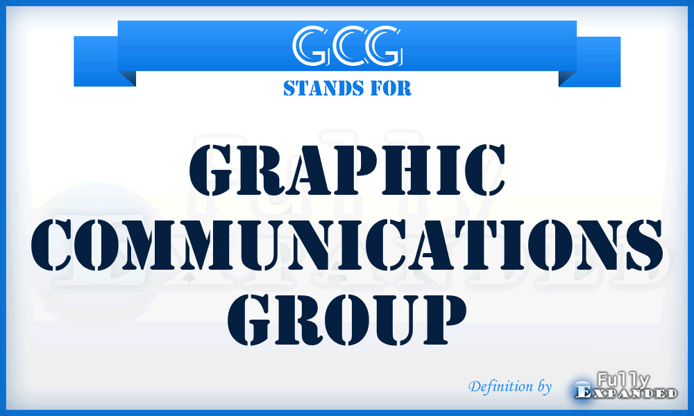 GCG - Graphic Communications Group