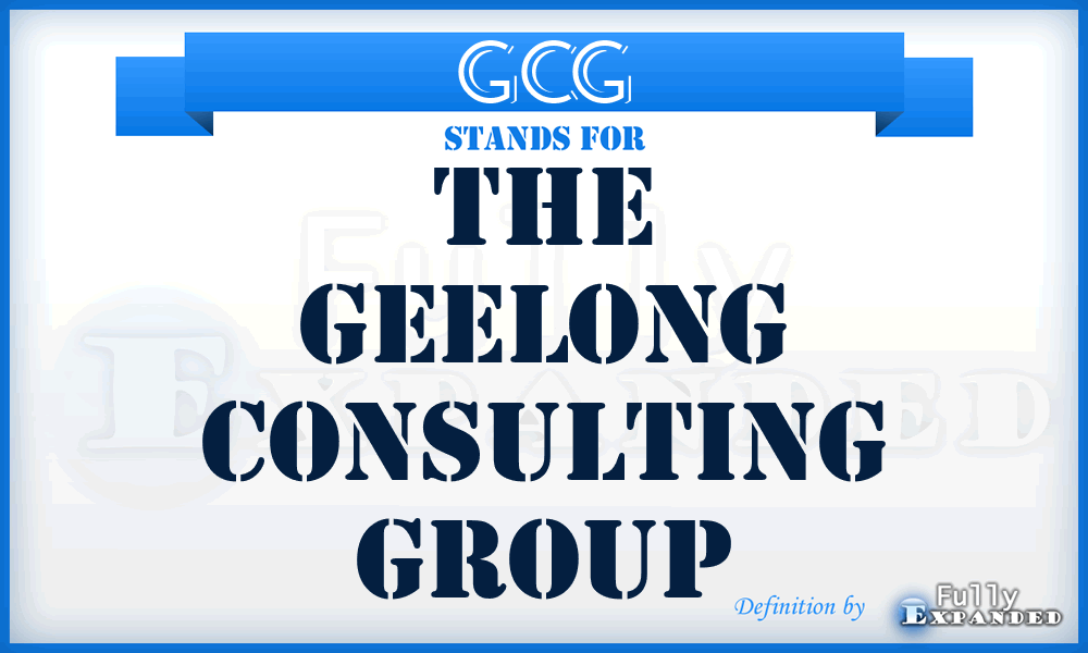 GCG - The Geelong Consulting Group