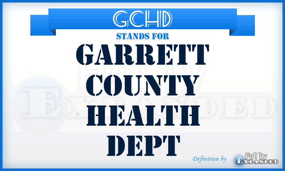 GCHD - Garrett County Health Dept