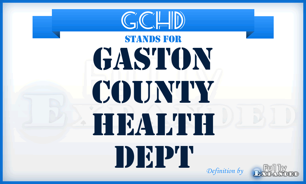 GCHD - Gaston County Health Dept