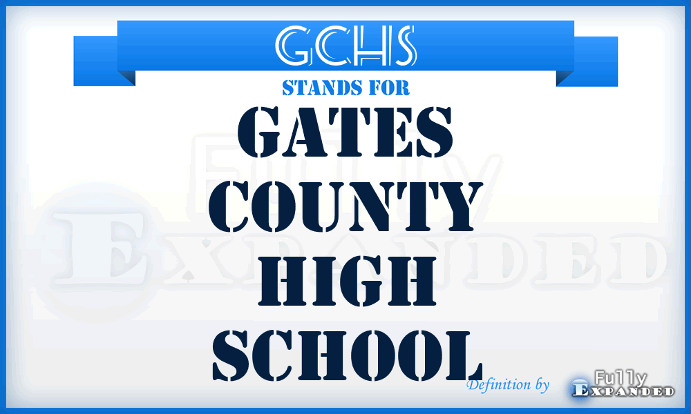 GCHS - Gates County High School