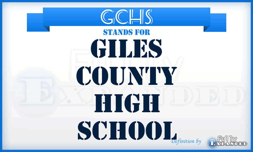 GCHS - Giles County High School