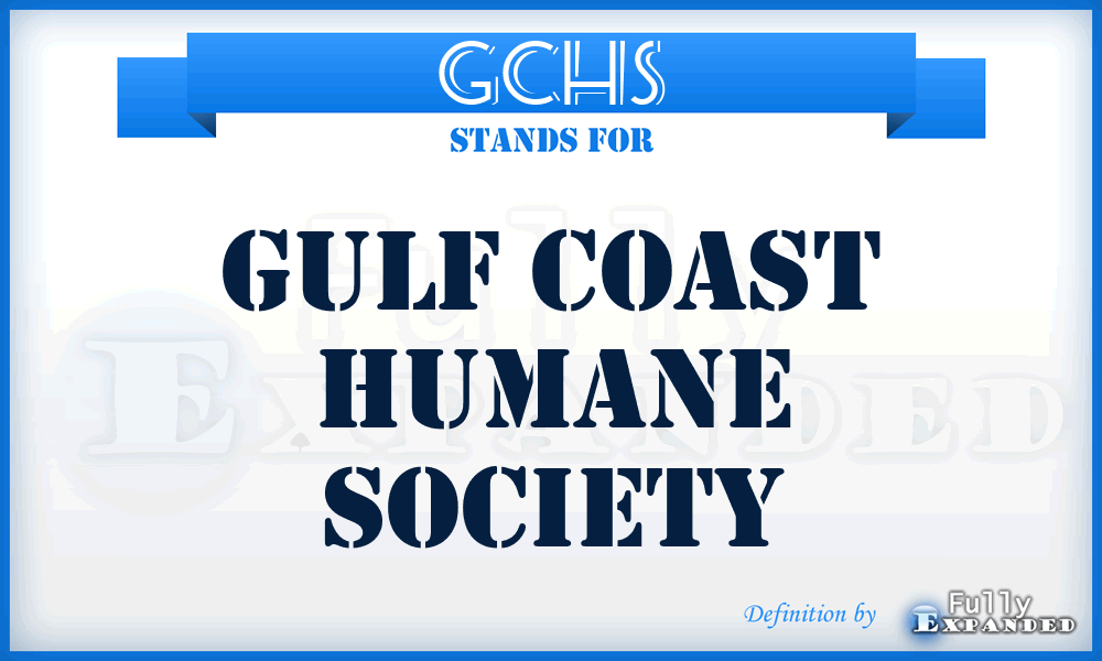 GCHS - Gulf Coast Humane Society