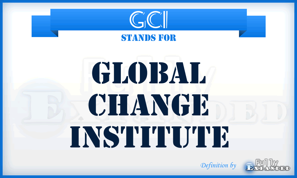 GCI - Global Change Institute