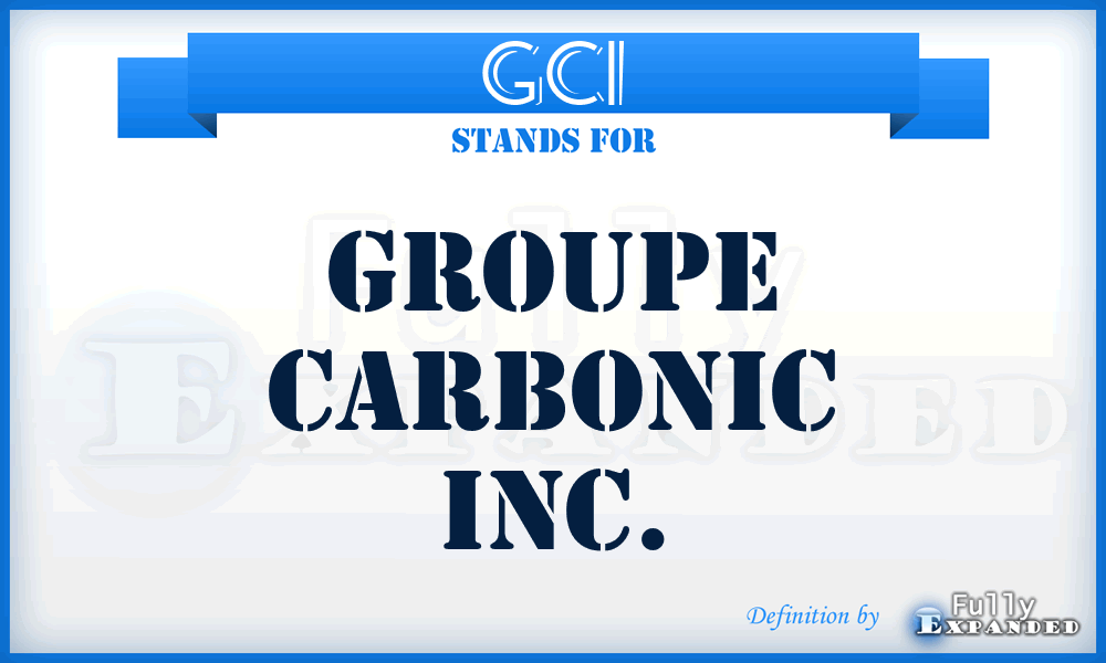 GCI - Groupe Carbonic Inc.