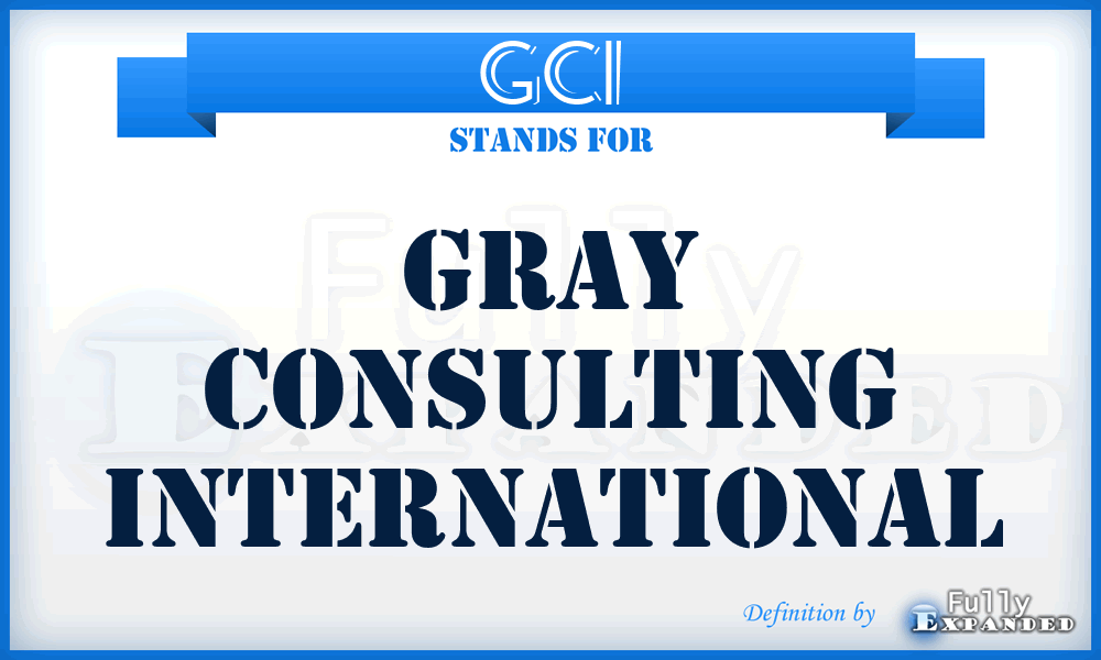 GCI - Gray Consulting International