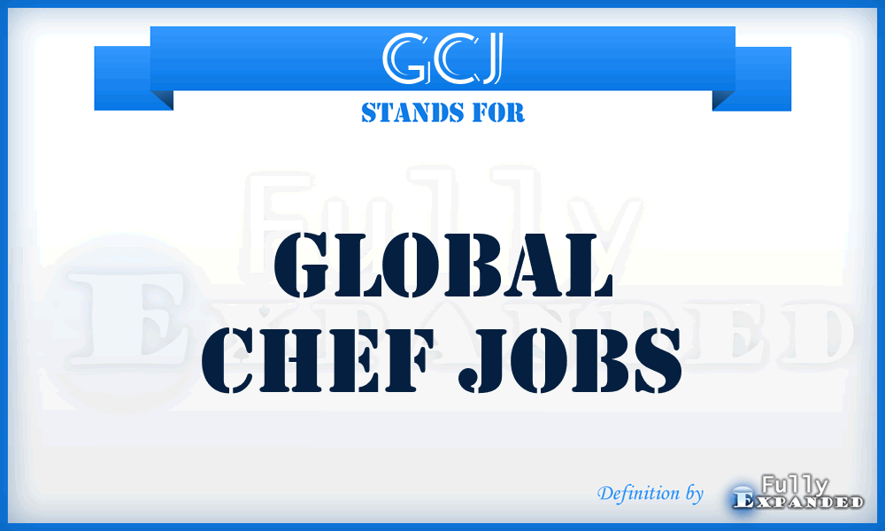 GCJ - Global Chef Jobs