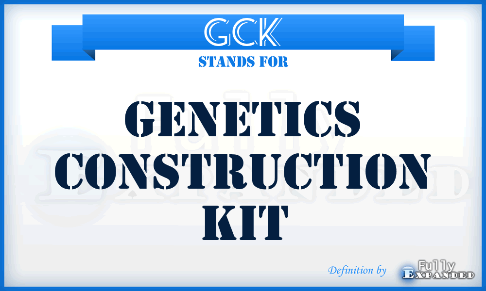 GCK - Genetics Construction Kit