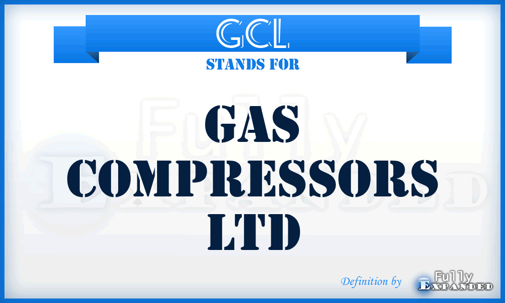 GCL - Gas Compressors Ltd