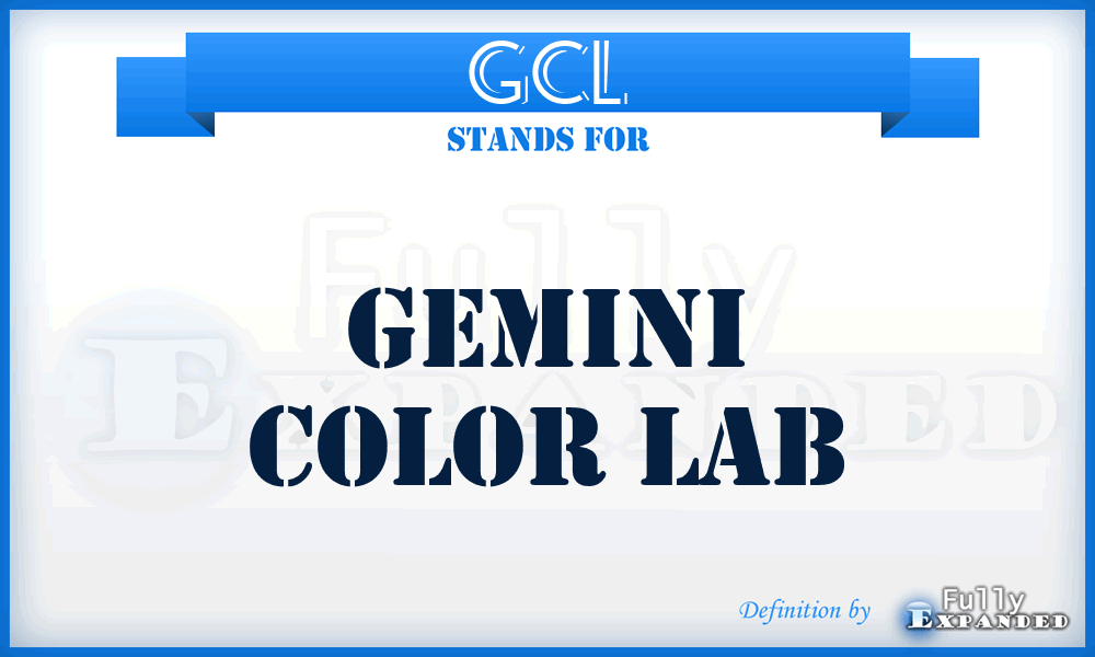GCL - Gemini Color Lab