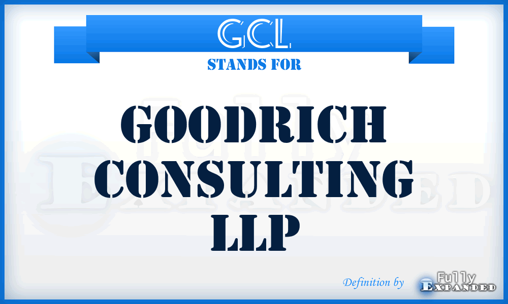 GCL - Goodrich Consulting LLP