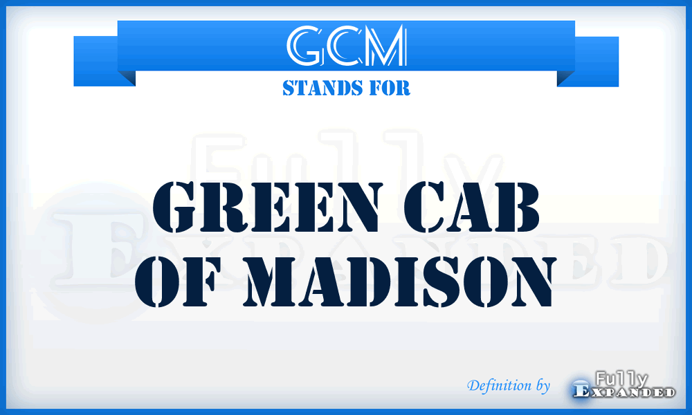GCM - Green Cab of Madison