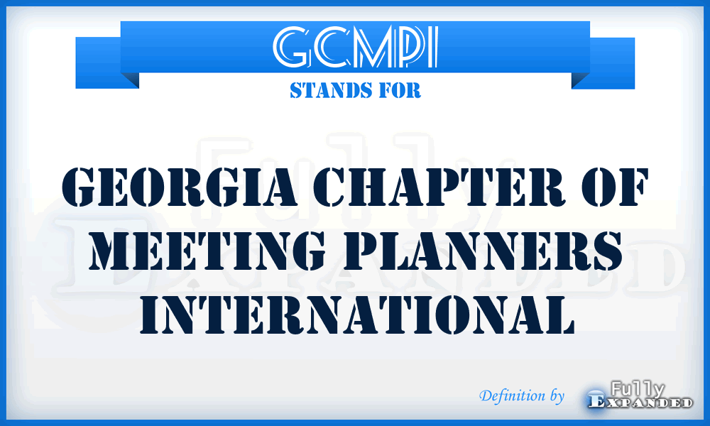 GCMPI - Georgia Chapter of Meeting Planners International