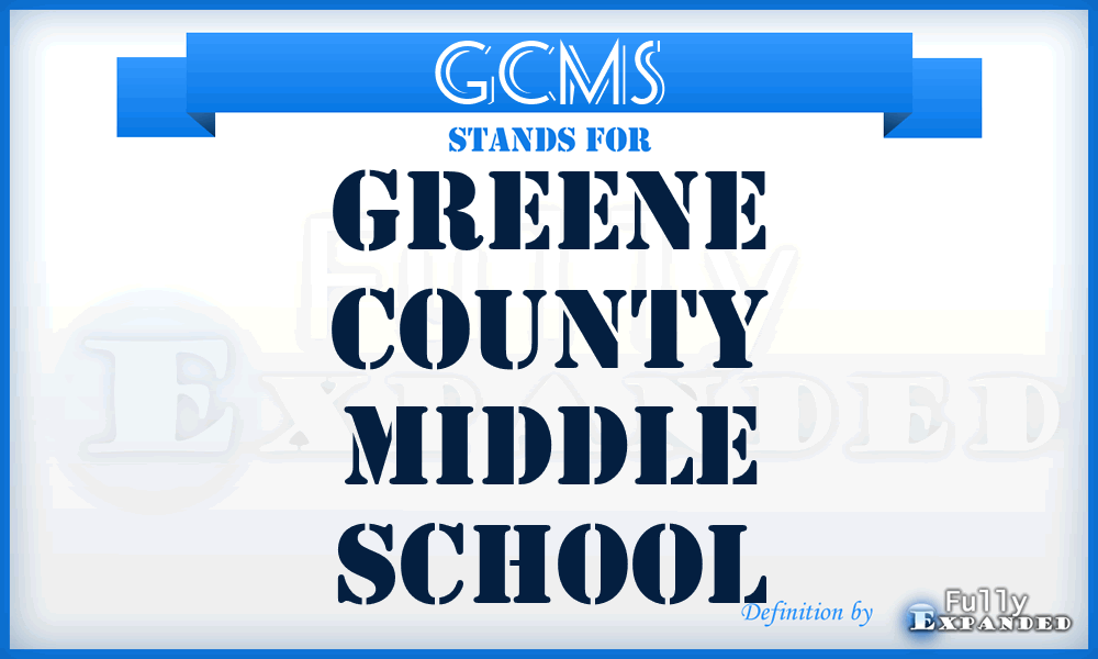 GCMS - Greene County Middle School