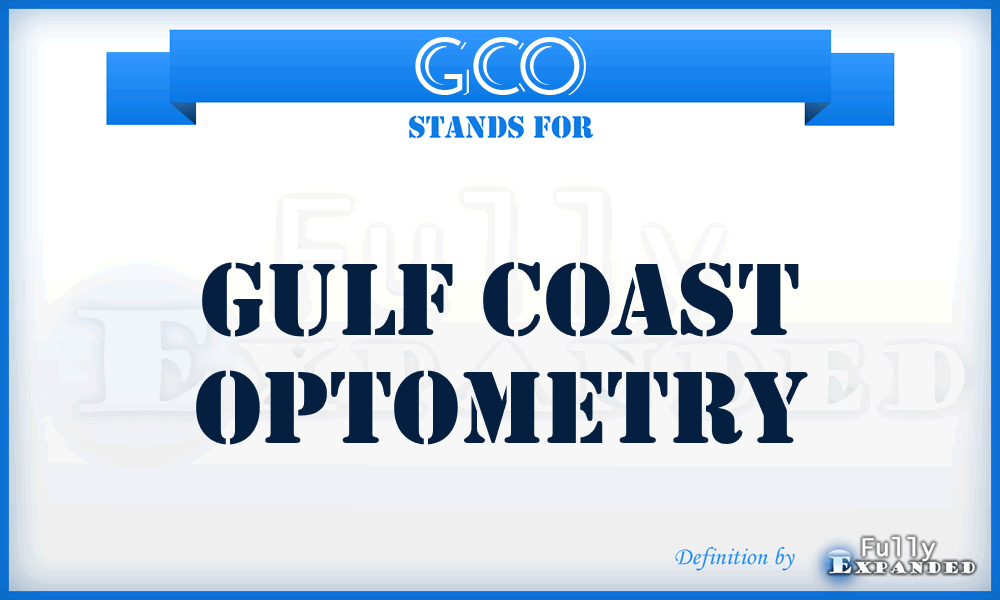 GCO - Gulf Coast Optometry