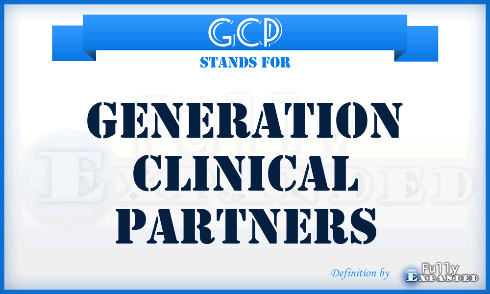 GCP - Generation Clinical Partners