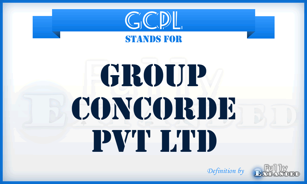 GCPL - Group Concorde Pvt Ltd