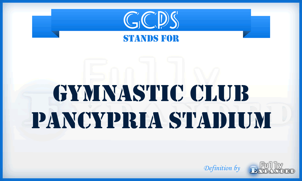 GCPS - Gymnastic Club Pancypria Stadium