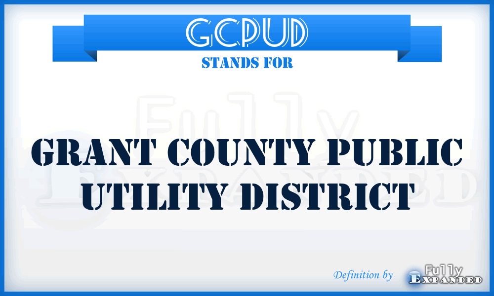 GCPUD - Grant County Public Utility District