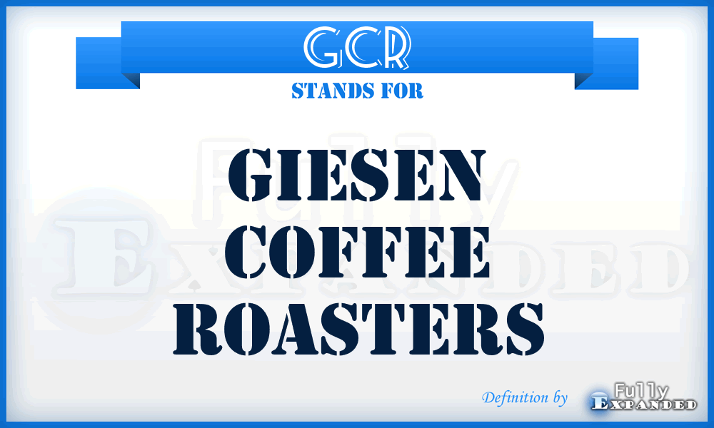 GCR - Giesen Coffee Roasters