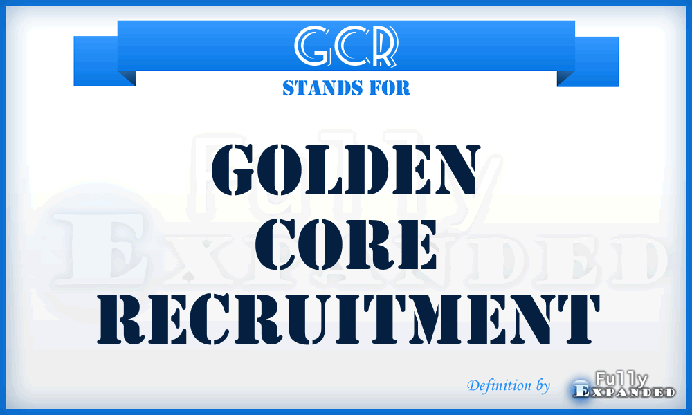 GCR - Golden Core Recruitment