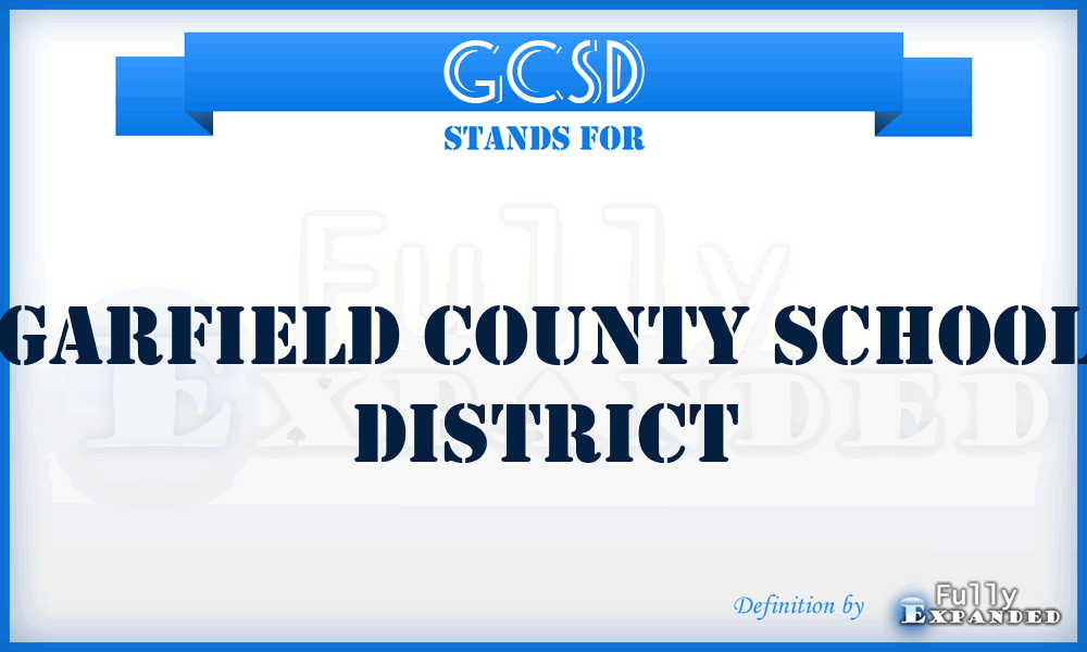 GCSD - Garfield County School District