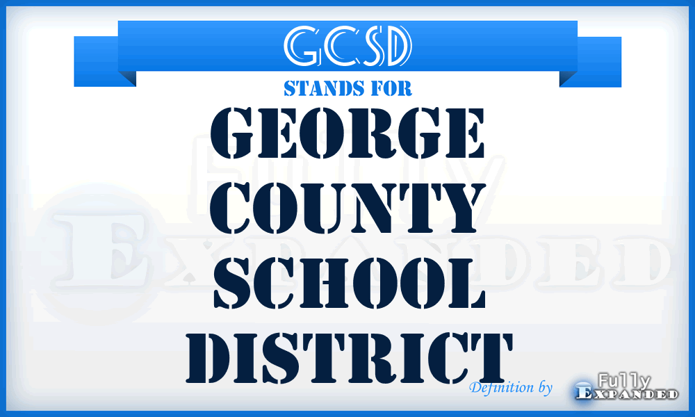 GCSD - George County School District