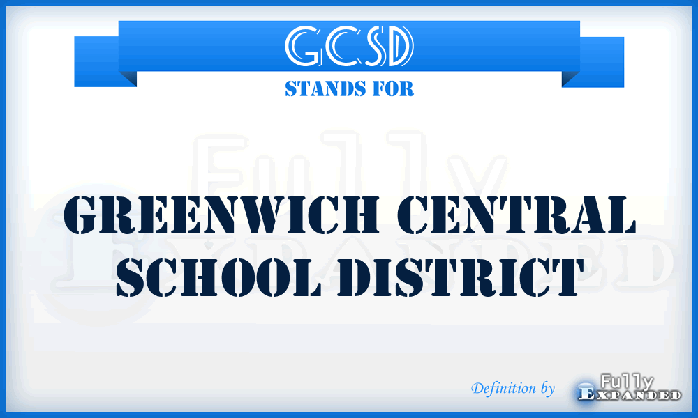 GCSD - Greenwich Central School District