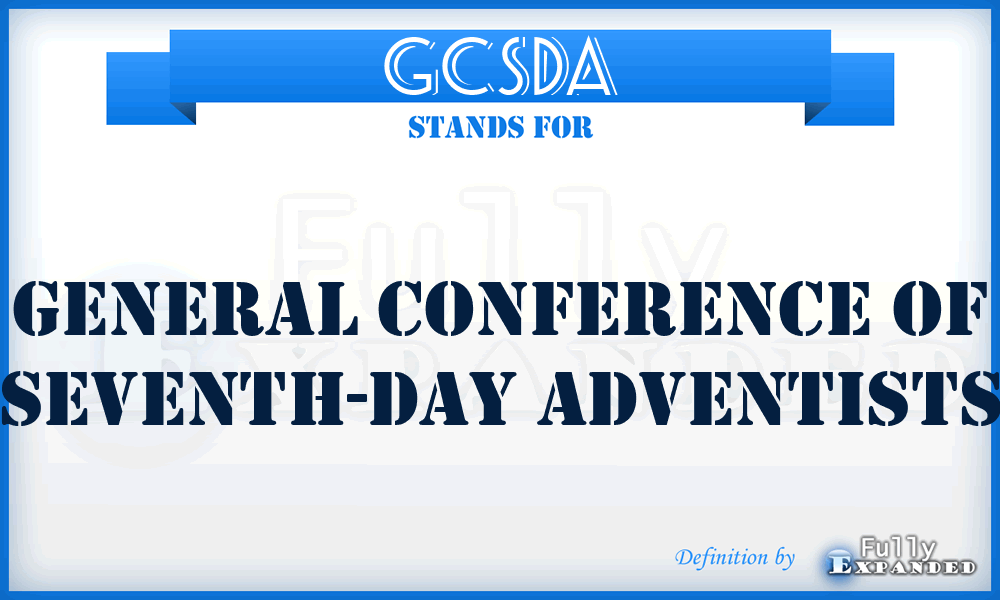 GCSDA - General Conference of Seventh-Day Adventists