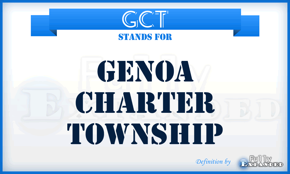 GCT - Genoa Charter Township