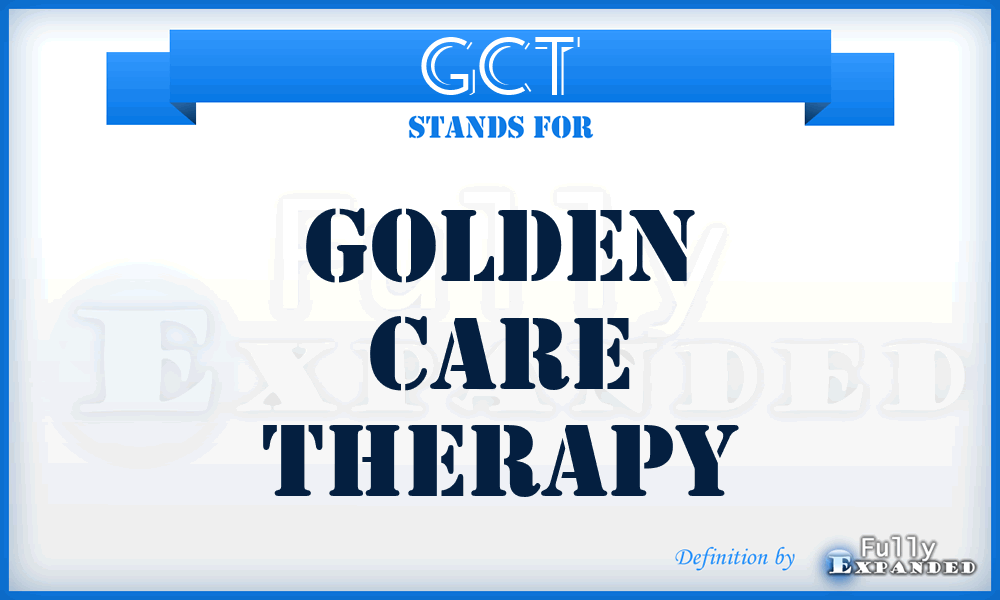 GCT - Golden Care Therapy