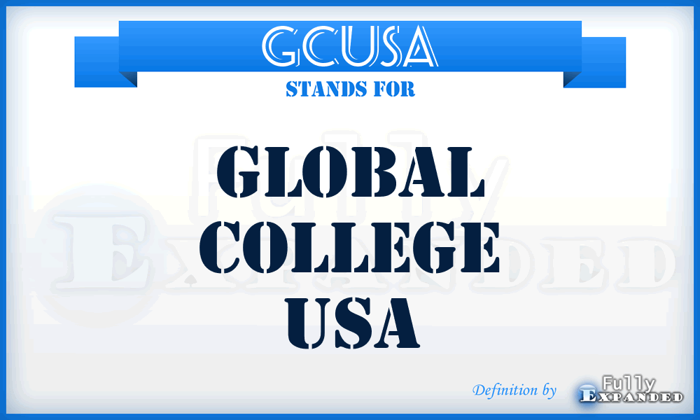GCUSA - Global College USA