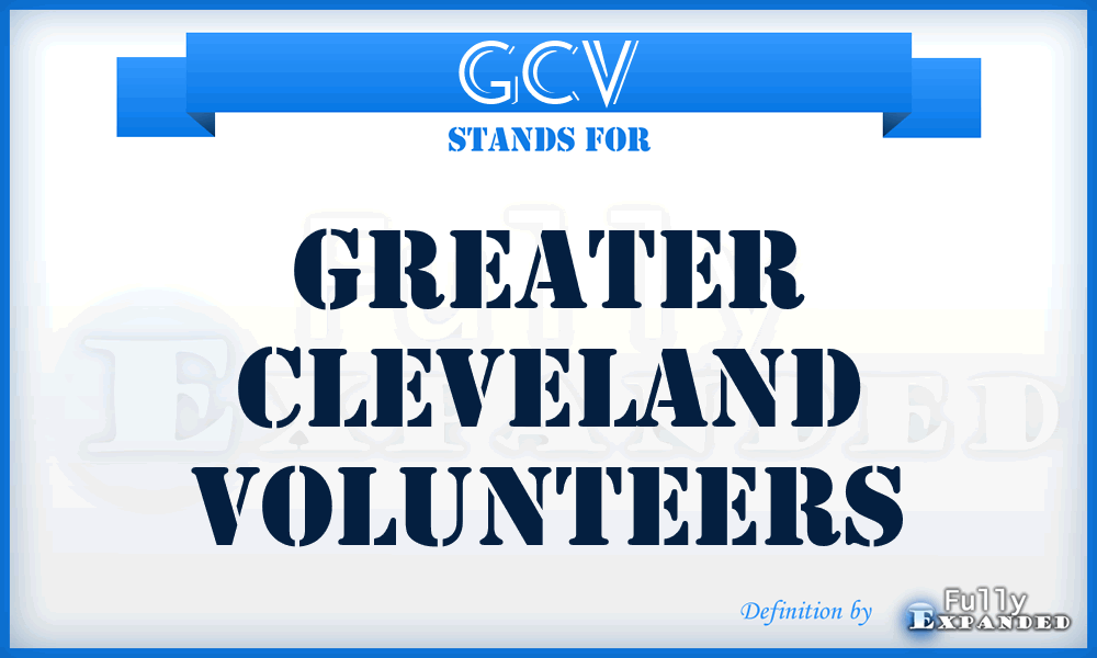 GCV - Greater Cleveland Volunteers